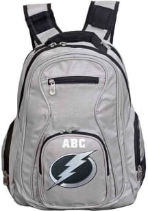 Tampa Bay Lightning Grey Personalized Monogram Premium Backpack