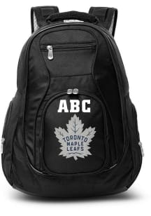 Toronto Maple Leafs Black Personalized Monogram Premium Backpack