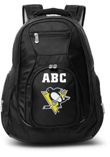 Pittsburgh Penguins Black Personalized Monogram Premium Backpack