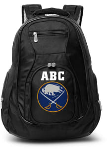 Buffalo Sabres Black Personalized Monogram Premium Backpack