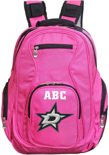 Dallas Stars Pink Personalized Monogram Premium Backpack