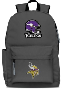 Minnesota Vikings Grey 2 Logo Campus Backpack