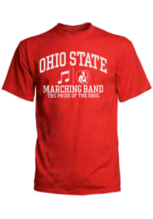 Ohio State Buckeyes Red Marching Short Sleeve T Shirt