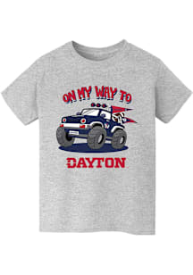 Vive La Fete Dayton Flyers Youth Grey On My Way Short Sleeve T-Shirt
