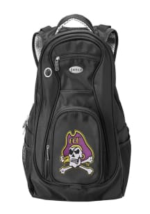 East Carolina Pirates Black 19 Inch Backpack