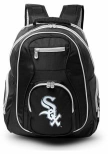 Mojo Chicago White Sox Black 19 Laptop Grey Trim Backpack