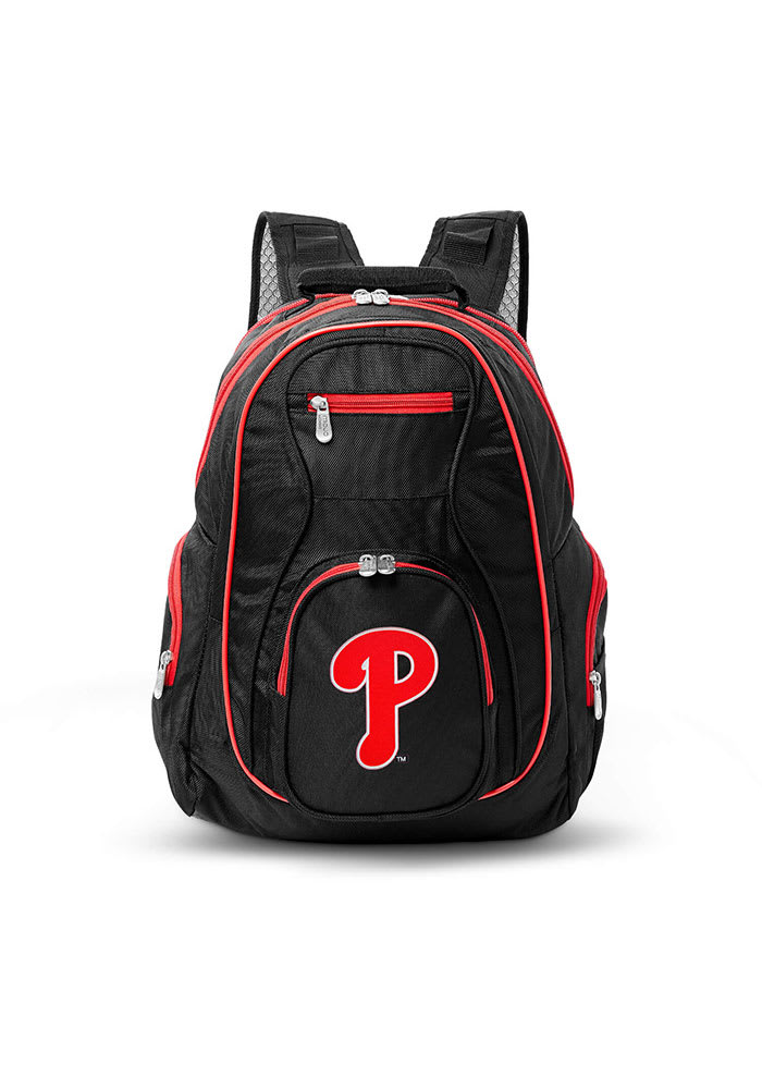 Philadelphia Phillies Black 19 Laptop Red Trim Backpack