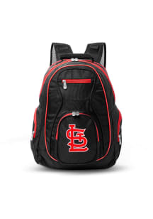 Mojo St Louis Cardinals Black 19 Laptop Red Trim Backpack
