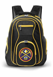 Denver Nuggets Black 19 Laptop Yellow Trim Backpack