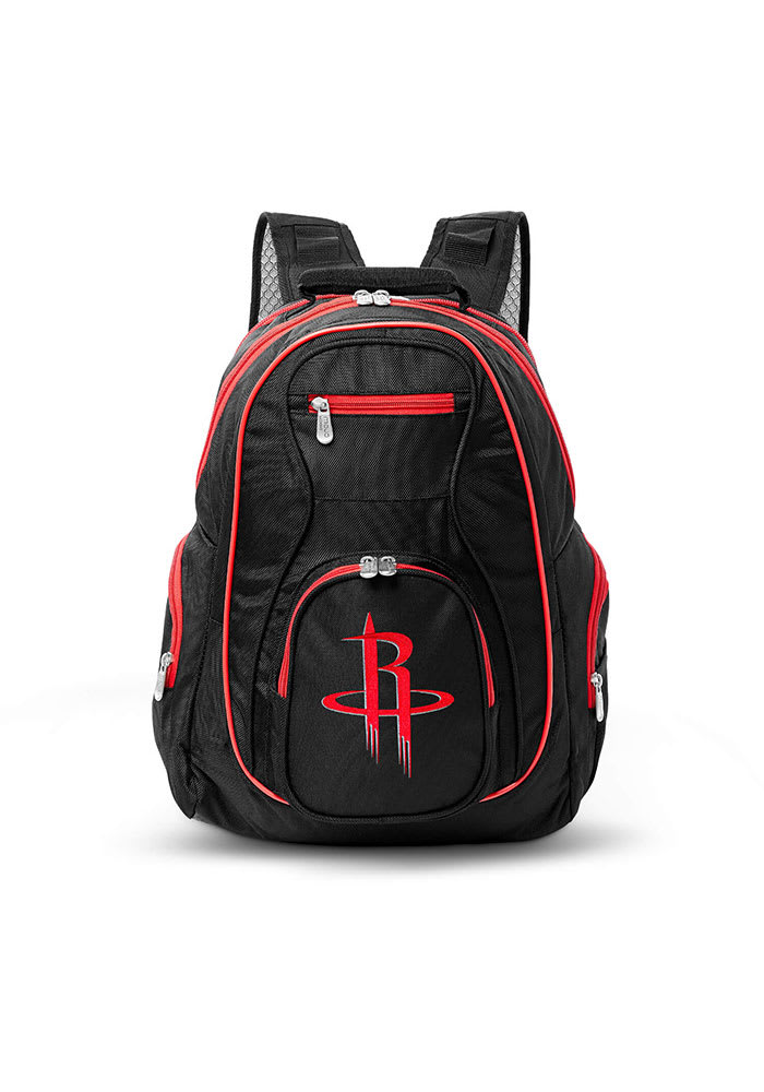 Houston Rockets Black 19 Laptop Red Trim Backpack