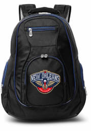 New Orleans Pelicans Black 19 Laptop Blue Trim Backpack
