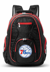 Mojo Philadelphia 76ers Black 19 Laptop Red Trim Backpack