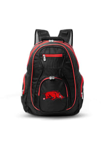 Mojo Arkansas Razorbacks Black 19 Laptop Red Trim Backpack