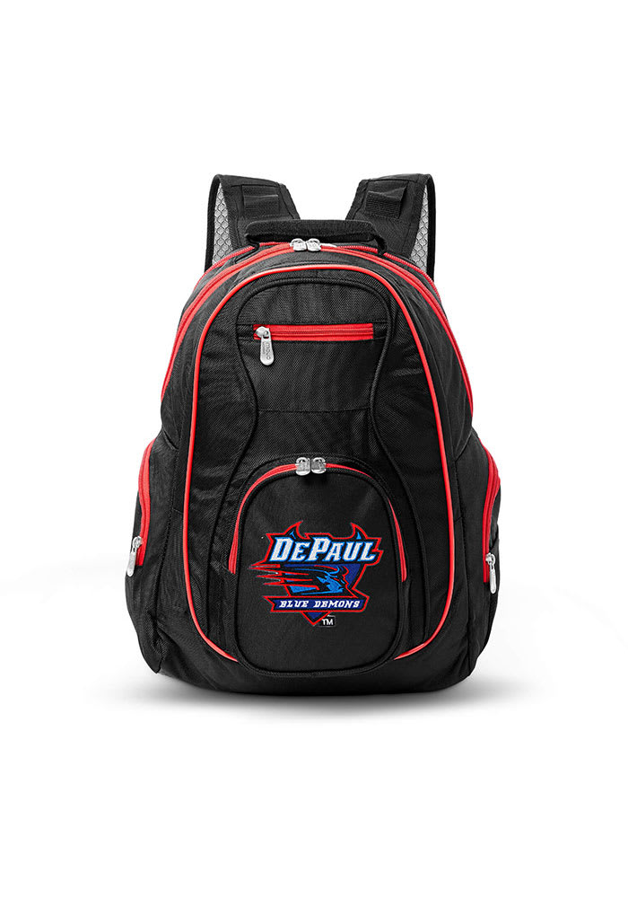 DePaul Blue Demons Black 19 Laptop Red Trim Backpack