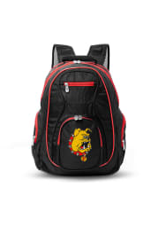Ferris State Bulldogs Black 19 Laptop Red Trim Backpack