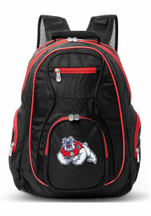 Mojo Fresno State Bulldogs Black 19 Laptop Red Trim Backpack