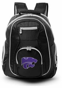 K-State Wildcats Black 19 Laptop Grey Trim Backpack