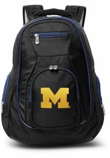 Mojo Michigan Wolverines Black 19 Laptop Blue Trim Backpack