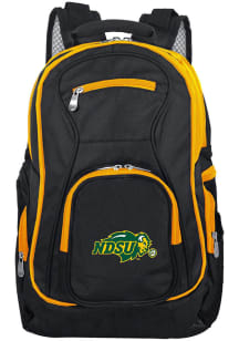 Mojo North Dakota State Bison Black 19 Laptop Yellow Trim Backpack