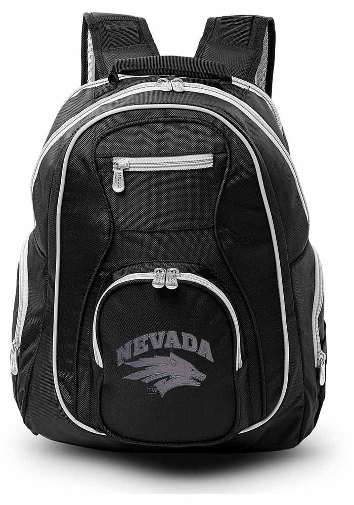 Nevada Wolf Pack Black 19 Laptop Grey Trim Backpack