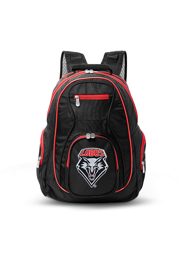 New Mexico Lobos Black 19 Laptop Red Trim Backpack