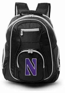 Mojo Northwestern Wildcats Black 19 Laptop Grey Trim Backpack