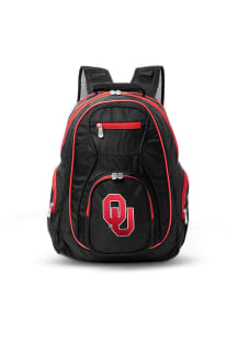 Mojo Oklahoma Sooners Black 19 Laptop Red Trim Backpack
