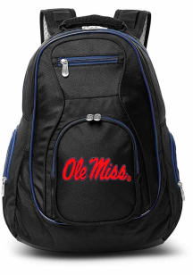 Mojo Ole Miss Rebels Black 19 Laptop Blue Trim Backpack