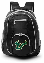 South Florida Bulls Black 19 Laptop Grey Trim Backpack