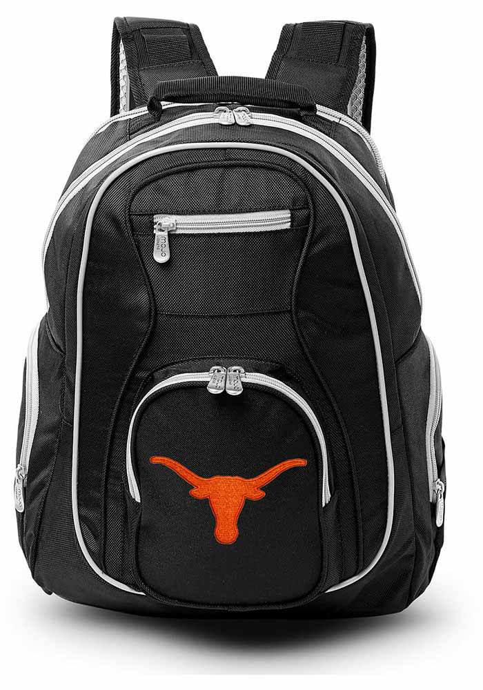 Texas Longhorns Black 19 Laptop Grey Trim Backpack