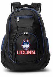 UConn Huskies Black 19 Laptop Blue Trim Backpack