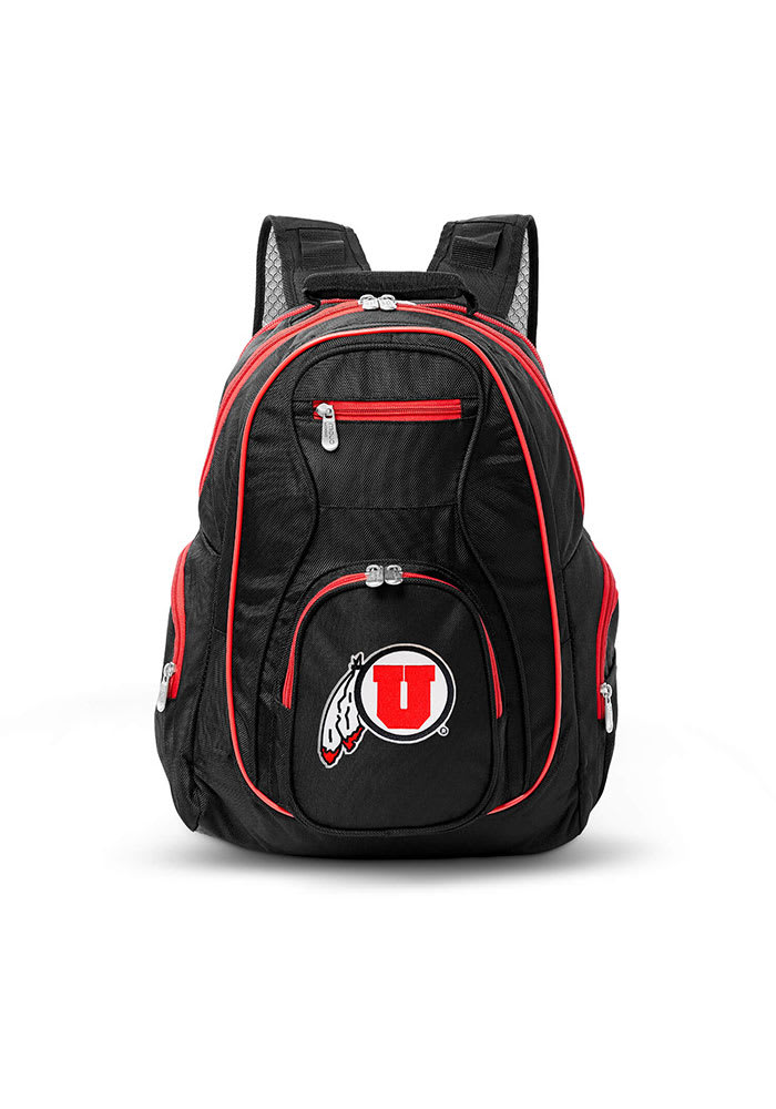 Utah Utes Black 19 Laptop Red Trim Backpack