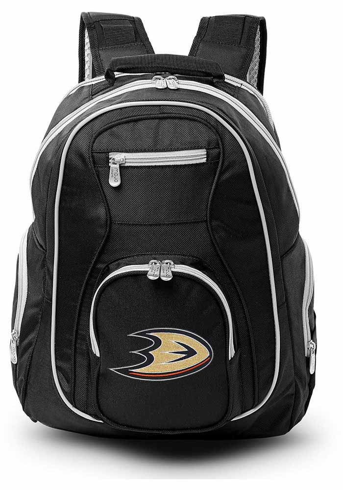 Anaheim Ducks Black 19 Laptop Grey Trim Backpack