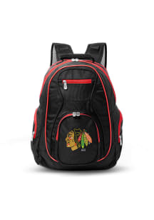 Mojo Chicago Blackhawks Black 19 Laptop Red Trim Backpack