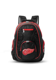 Detroit Red Wings Black 19 Laptop Red Trim Backpack