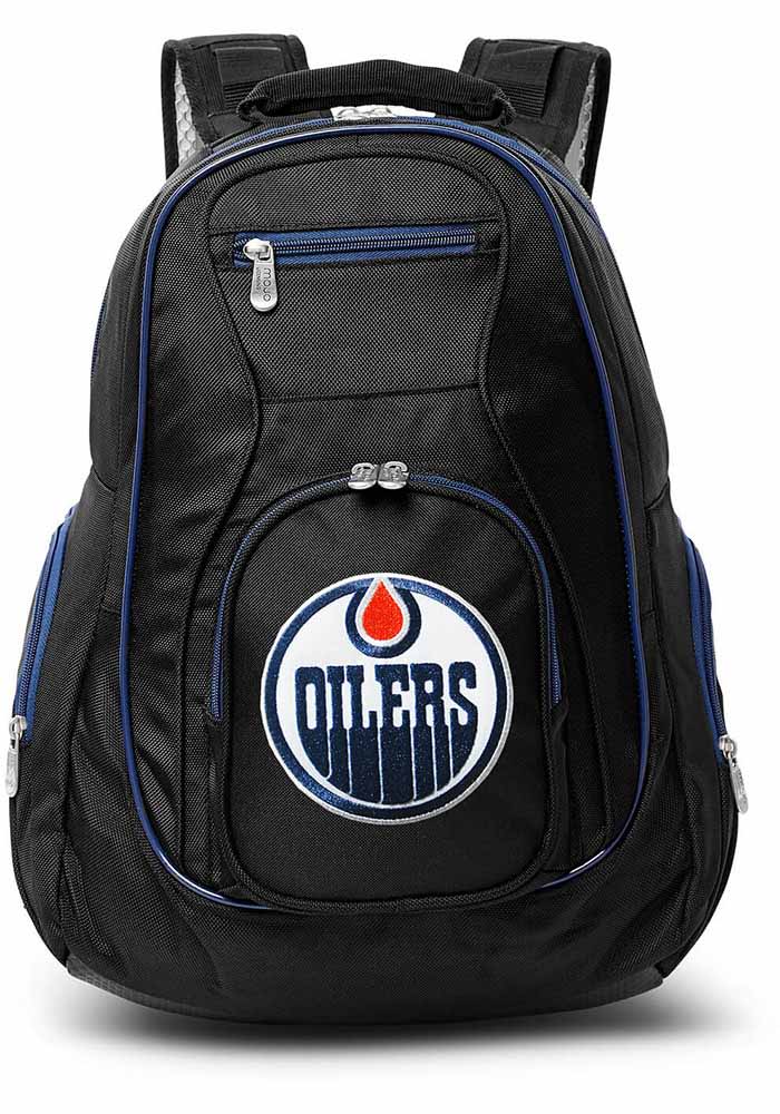 Edmonton Oilers Black 19 Laptop Blue Trim Backpack