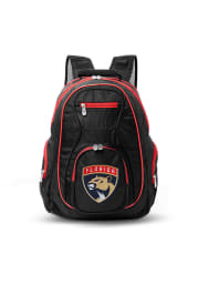 Florida Panthers Black 19 Laptop Red Trim Backpack