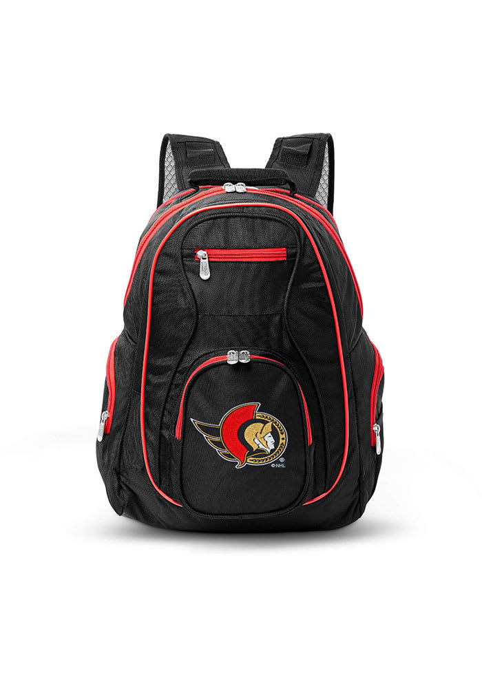 Ottawa Senators Black 19 Laptop Red Trim Backpack