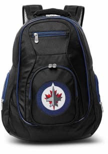 Mojo Winnipeg Jets Black 19 Laptop Blue Trim Backpack