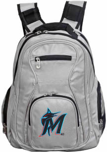 Mojo Miami Marlins Grey 19 Laptop Backpack