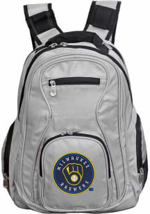 Mojo Milwaukee Brewers Grey 19 Laptop Backpack