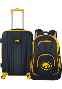 Iowa Hawkeyes Black 2-Piece Set Luggage