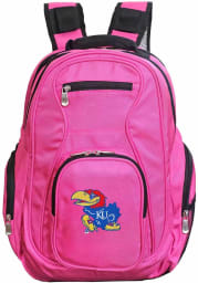 Kansas Jayhawks Pink 19 Laptop Backpack