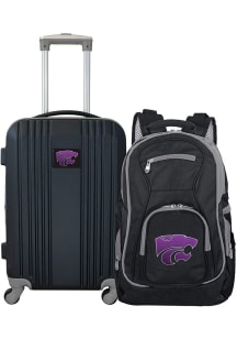2-Piece Set K-State Wildcats Luggage - Black