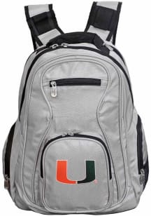 Mojo Miami Hurricanes Grey 19 Laptop Backpack