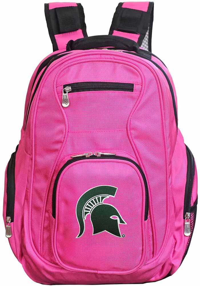 Michigan State Spartans Pink 19 Laptop Backpack