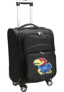 Kansas Jayhawks Black 20 Softsided Spinner Luggage