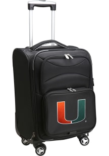 Miami Hurricanes Black 20 Softsided Spinner Luggage