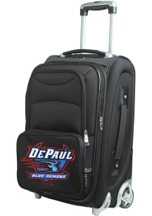 DePaul Blue Demons Black 20 Softsided Rolling Luggage