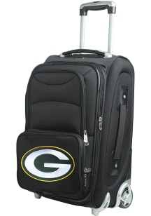 Green Bay Packers Black 20 Softsided Rolling Luggage